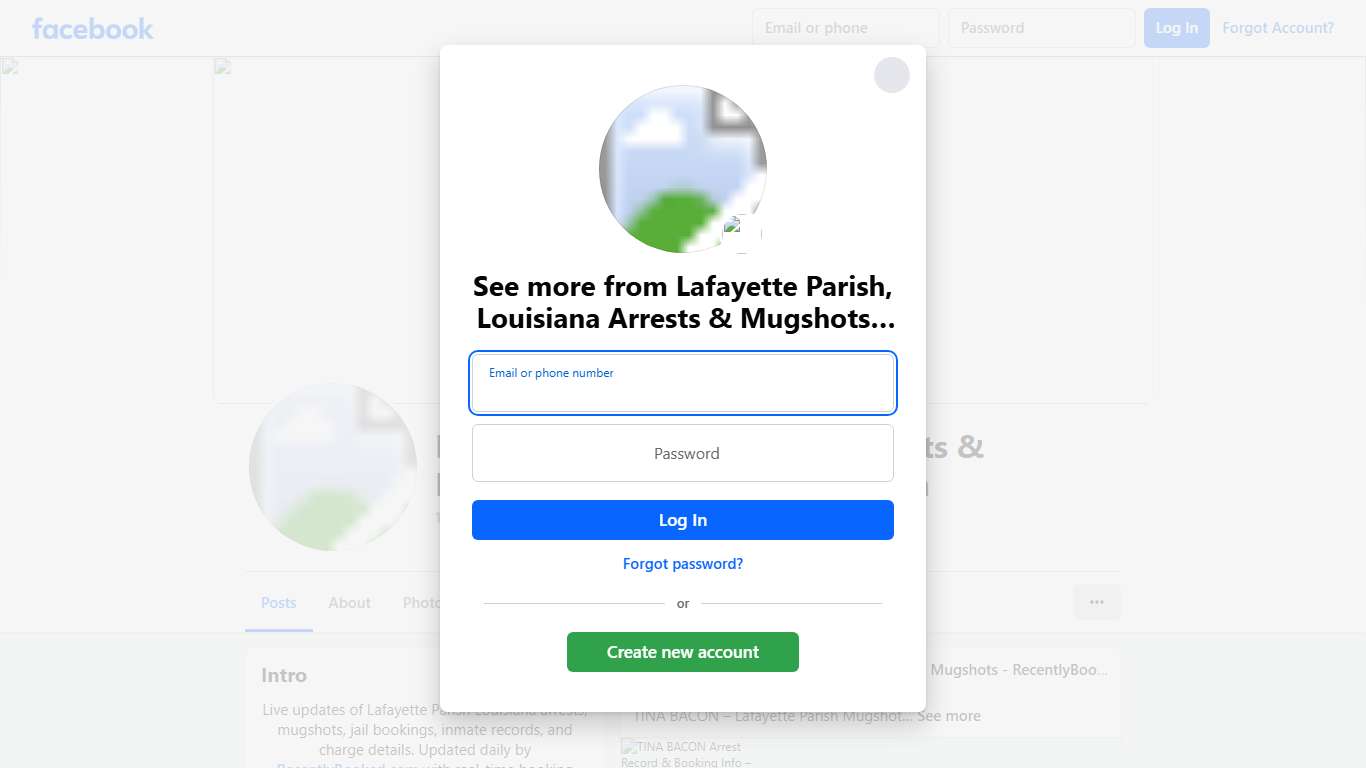 Lafayette Parish, Louisiana Arrests & Mugshots - RecentlyBooked.com Facebook
